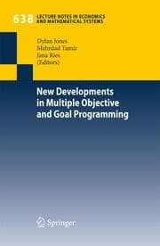 Cover von New Developments in Multiple Objective and Goal Programming