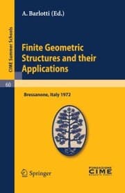 Cover von Finite Geometric Structures and their Applications