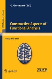 Cover von Constructive Aspects of Functional Analysis