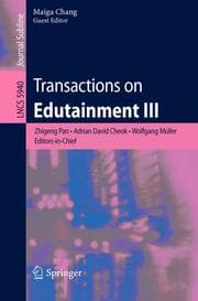 Cover von Transactions on Edutainment III