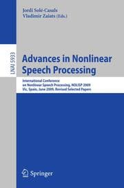 Cover von Advances in Nonlinear Speech Processing