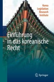 Cover von Einführung in das koreanische Recht