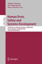 Cover von Human Error, Safety and Systems Development