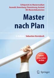 Cover von Master nach Plan. Erfolgreich ins Masterstudium: Auswahl, Bewerbung, Finanzierung, Auslandsstudium, mit Musterdokumenten