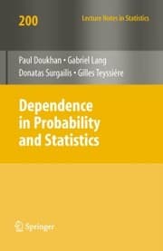 Cover von Dependence in Probability and Statistics