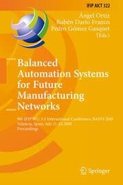 Cover von Balanced Automation Systems for Future Manufacturing Networks