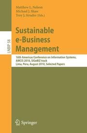 Cover von Sustainable e-Business Management