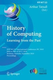 Cover von History of Computing: Learning from the Past