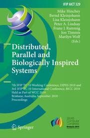 Cover von Distributed, Parallel and Biologically Inspired Systems