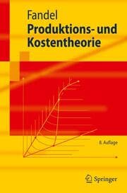 Cover von Produktions- und Kostentheorie