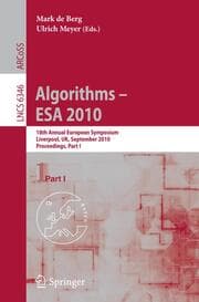 Cover von Algorithms - ESA 2010