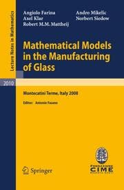 Cover von Mathematical Models in the Manufacturing of Glass
