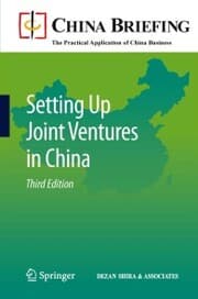 Cover von Setting Up Joint Ventures in China