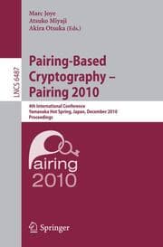 Cover von Pairing-Based Cryptography - Pairing 2010