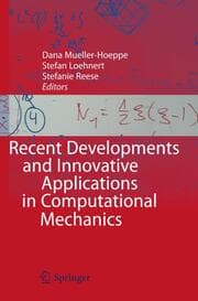 Cover von Recent Developments and Innovative Applications in Computational Mechanics