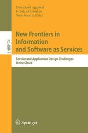 Cover von New Frontiers in Information and Software as Services