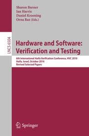 Cover von Hardware and Software: Verification and Testing