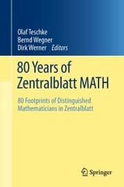 Cover von 80 Years of Zentralblatt MATH