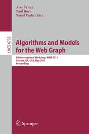 Cover von Algorithms and Models for the Web-Graph