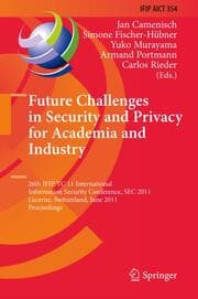 Cover von Future Challenges in Security and Privacy for Academia and Industry