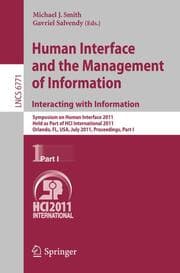 Cover von Human Interface and the Management of Information.Interacting with Information