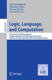 Cover von Logic, Language, and Computation