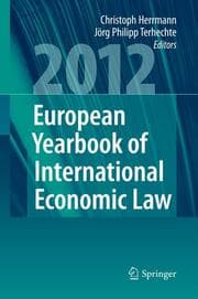 Cover von European Yearbook of International Economic Law 2012
