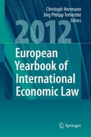 Cover von European Yearbook of International Economic Law 2012