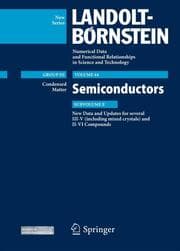 Cover von New Data and Updates for several III-V (including mixed crystals) and II-VI Compounds