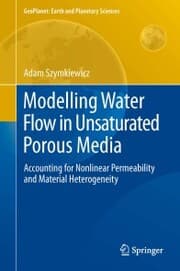 Cover von Modelling Water Flow in Unsaturated Porous Media