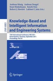 Cover von Knowledge-Based and Intelligent Information and Engineering Systems, Part III