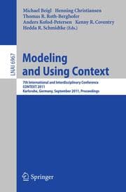 Cover von Modeling and Using Context