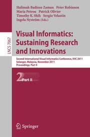 Cover von Visual Informatics: Sustaining Research and Innovations