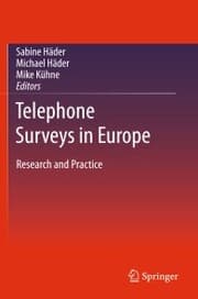 Cover von Telephone Surveys in Europe