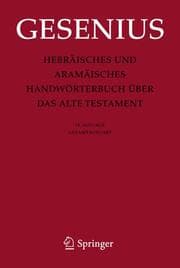 Cover von Hebräisches und aramäisches Handwörterbuch über das Alte Testament
