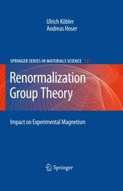 Cover von Renormalization Group Theory