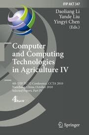 Cover von Computer and Computing Technologies in Agriculture IV