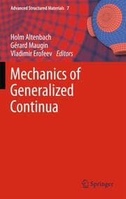 Cover von Mechanics of Generalized Continua