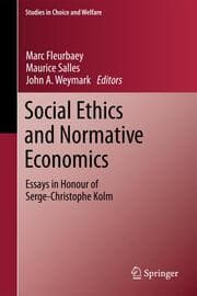 Cover von Social Ethics and Normative Economics