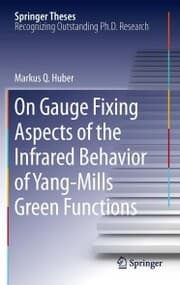 Cover von On Gauge Fixing Aspects of the Infrared Behavior of Yang-Mills Green Functions