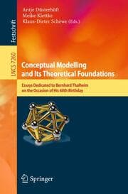Cover von Conceptual Modelling and Its Theoretical Foundations