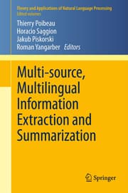 Cover von Multi-source, Multilingual Information Extraction and Summarization