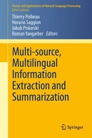 Cover von Multi-source, Multilingual Information Extraction and Summarization