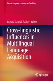 Cover von Cross-linguistic Influences in Multilingual Language Acquisition