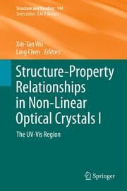 Cover von Structure-Property Relationships in Non-Linear Optical Crystals I