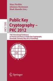 Cover von Public Key Cryptography -- PKC 2012