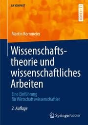 Cover von Wissenschaftstheorie und wissenschaftliches Arbeiten