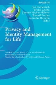 Cover von Privacy and Identity Management for Life