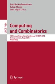 Cover von Computing and Combinatorics