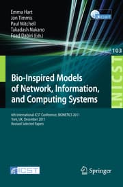 Cover von Bio-Inspired Models of Network, Information, and Computing Systems